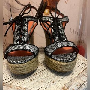 Via Spiga- Jute Wedges